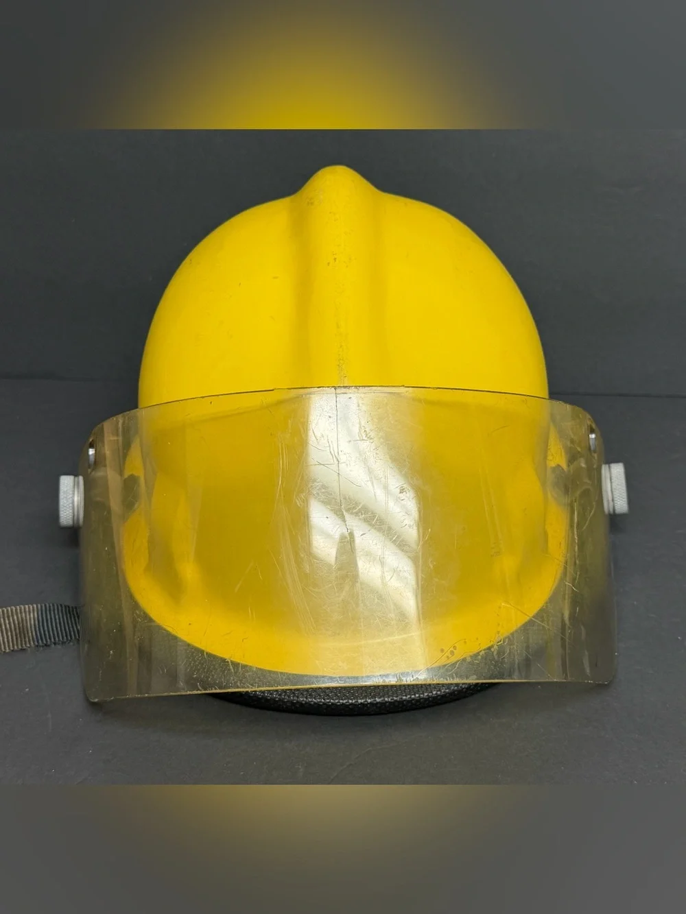 Vintage 90’s Cairns & Brothers Fire Fighter Yellow Style 660X ADJUSTABLE